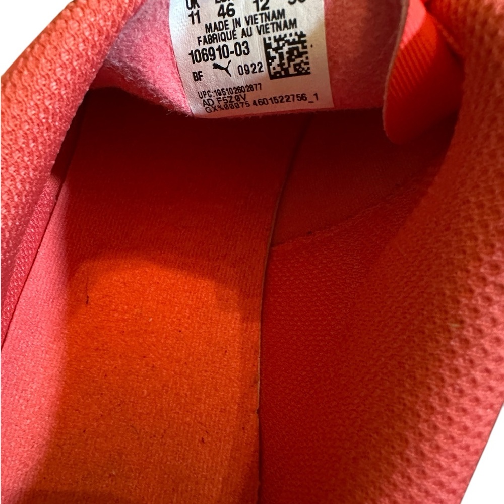 Puma Men’s Ultra Play Indoor Shoes Size 12 Color Orange - Picture 4 of 8